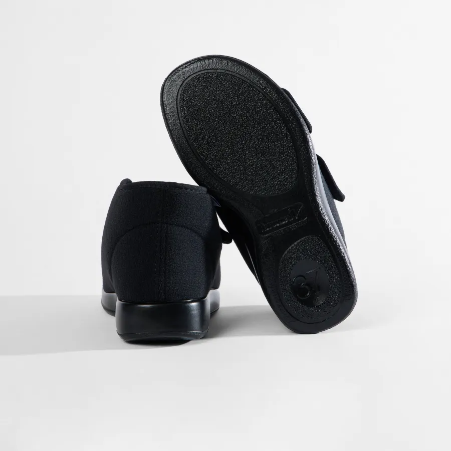 Varomed Verbandschuhe Genua XXL Weite R in Schwarz - Rückansicht