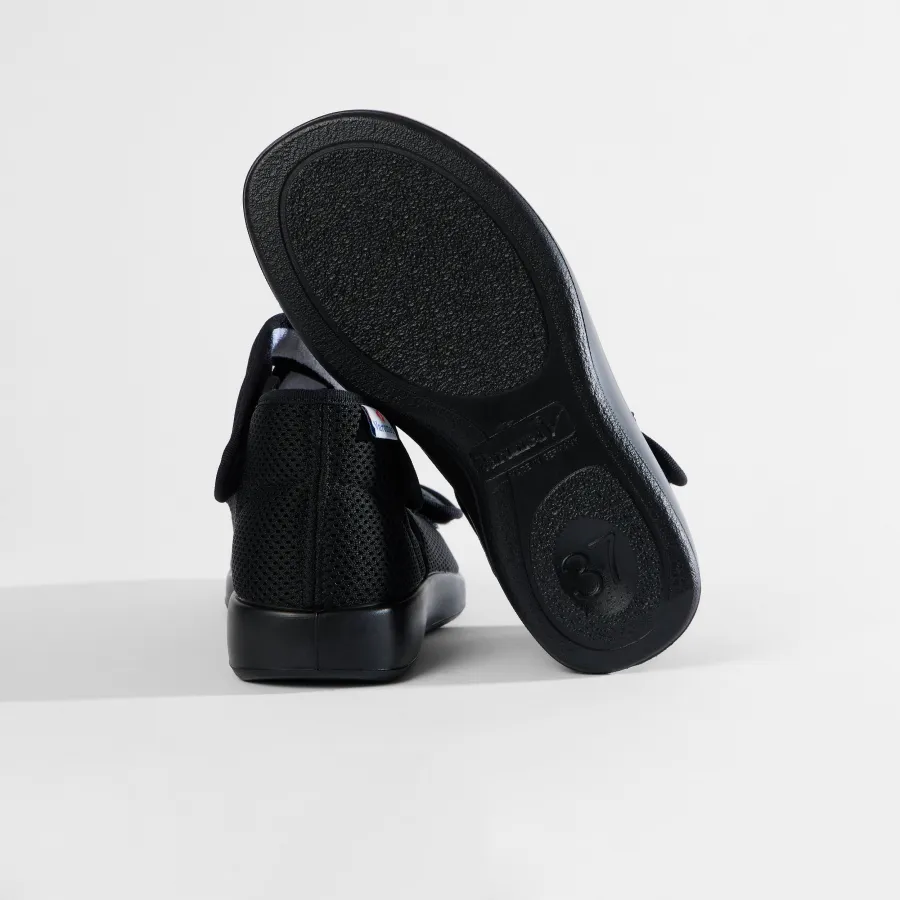 Varomed Hamburg XXL Sandale 60470 in Schwarz - Rückansicht