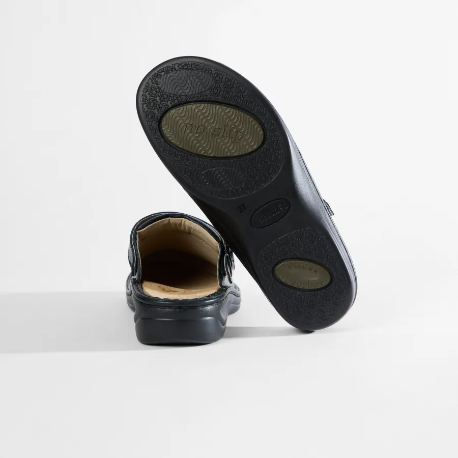 Unisex Clog Helsingborg Schwarz - Rückansicht