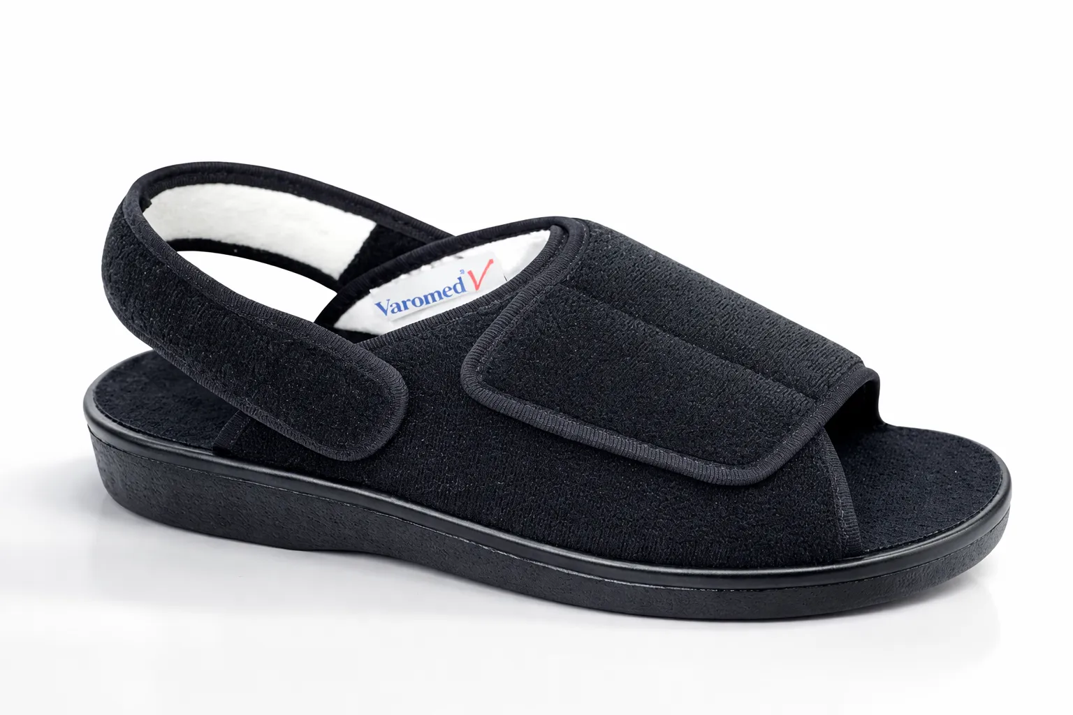 Varomed Ibiza Verbandpantolette Marine - mit Fersenriemen