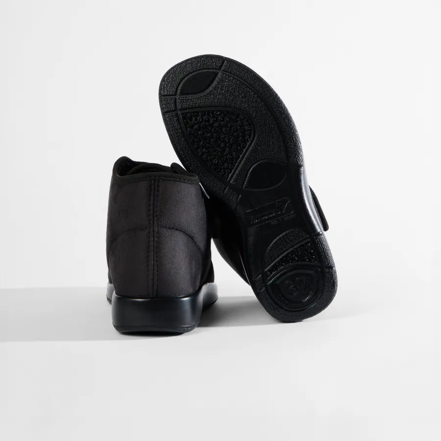 Varomed Vancouver Klettstiefel Schwarz - Rückansicht