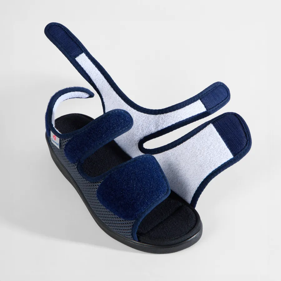 Varomed Genf Verbandsandale Blau - Schräge Ansicht