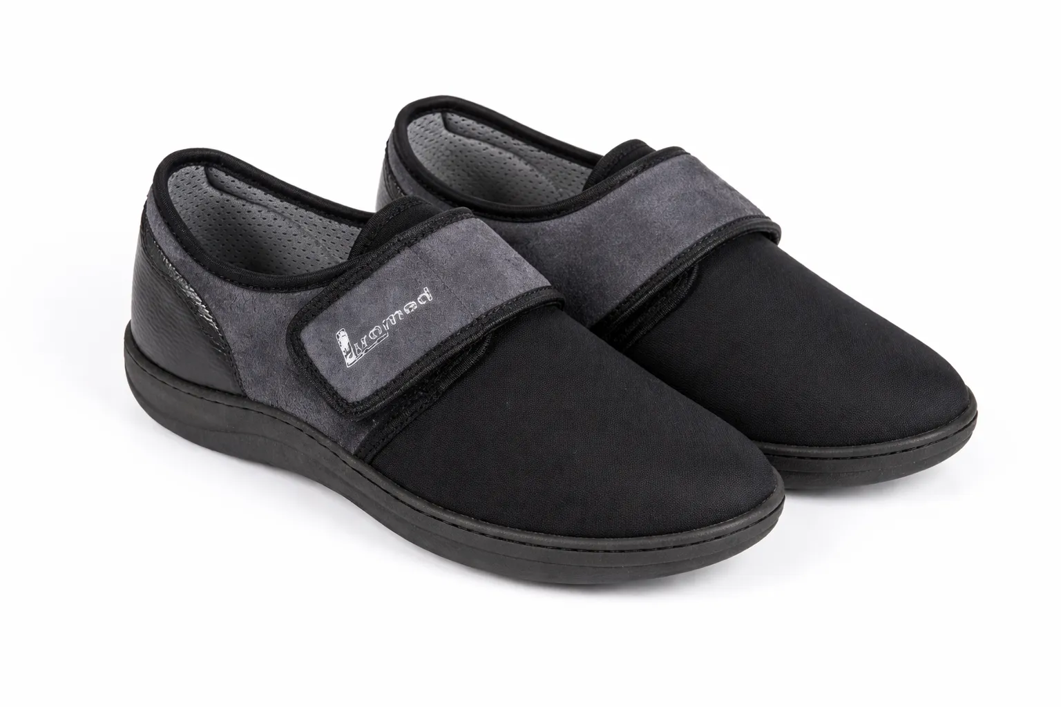 Liromed Straßenschuh Weite L Marine - schräge Ansicht