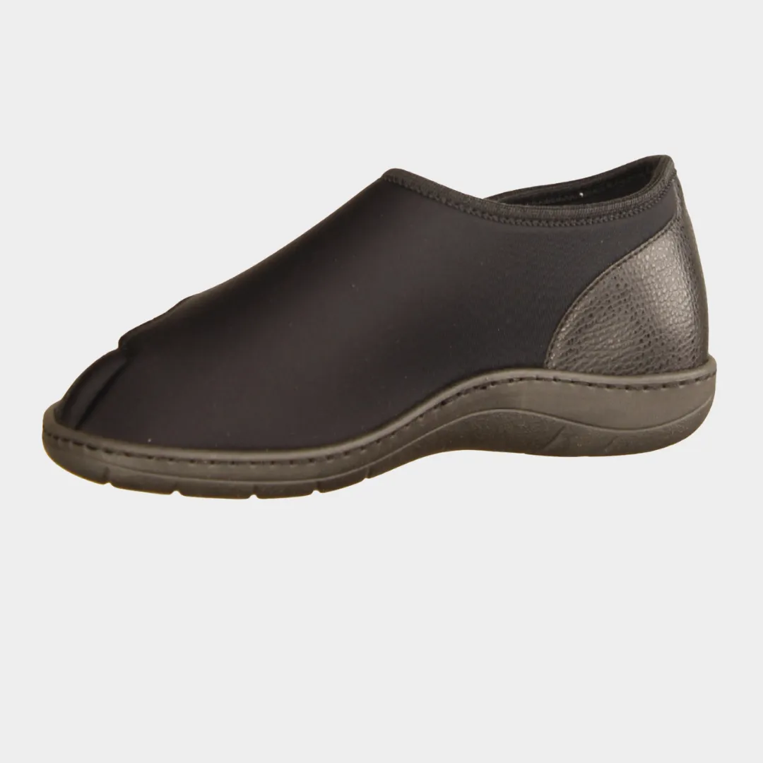 Liromed Stretchhalbschuh Schwarz - Seitenansicht