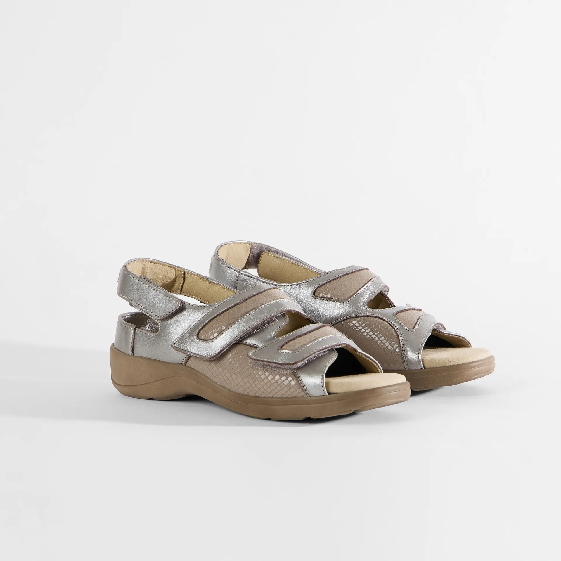 Varomed Sandale Berlin Leder / Stretch