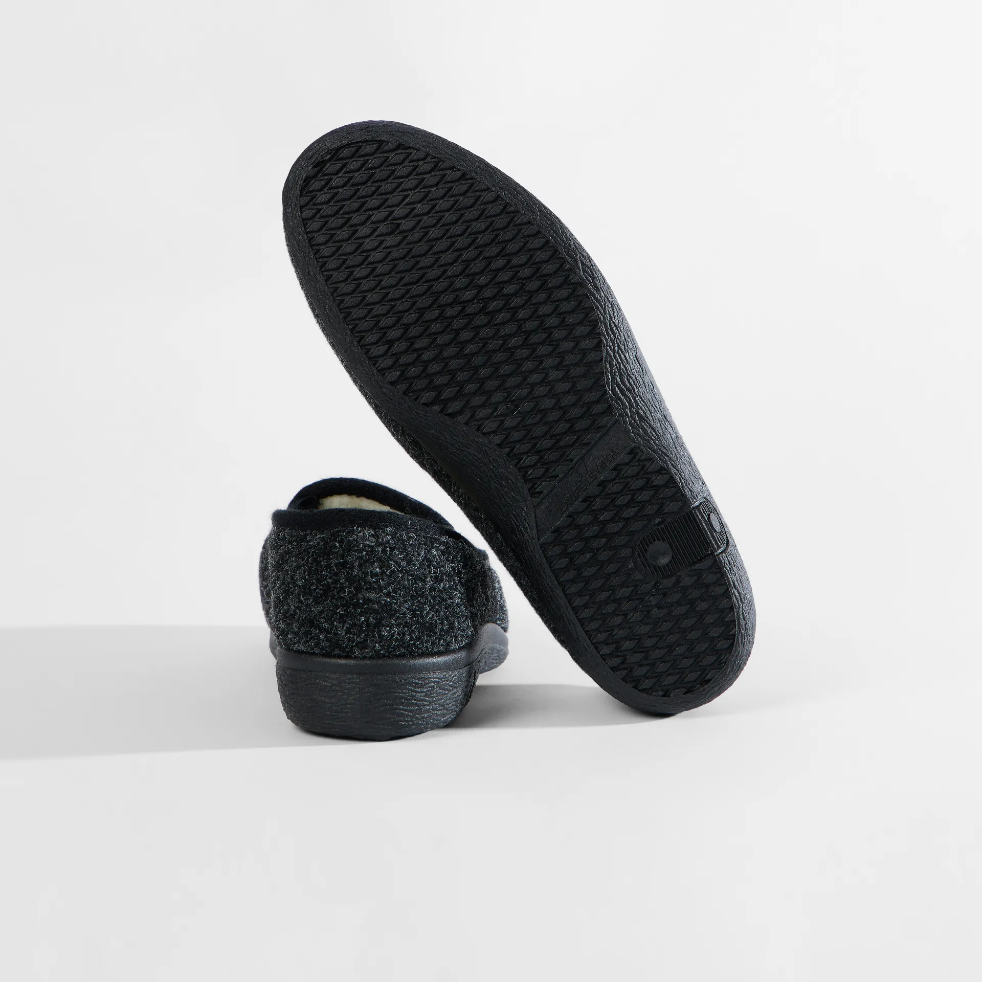 ex Huasschuhe Schurwolle Sohle