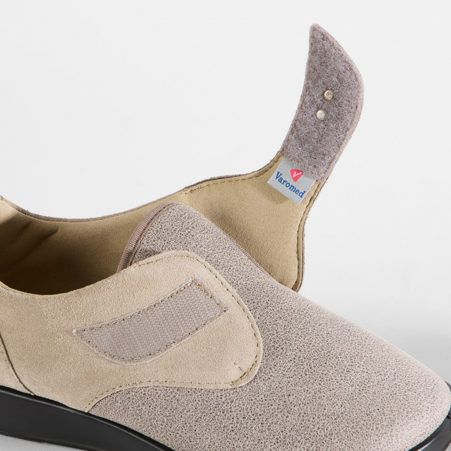 Varomed Teneriffa - Leder/Stretch in Beige - Detailansicht